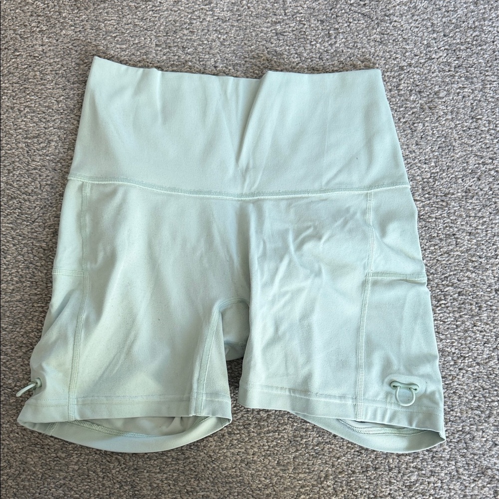Gymshark Light Green High Waist Women's Shorts